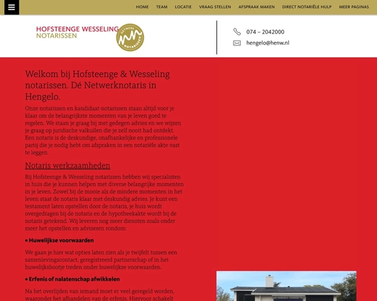 Hofsteenge & Wesseling notarissen Logo