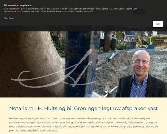 Notaris H. Huitsing Logo
